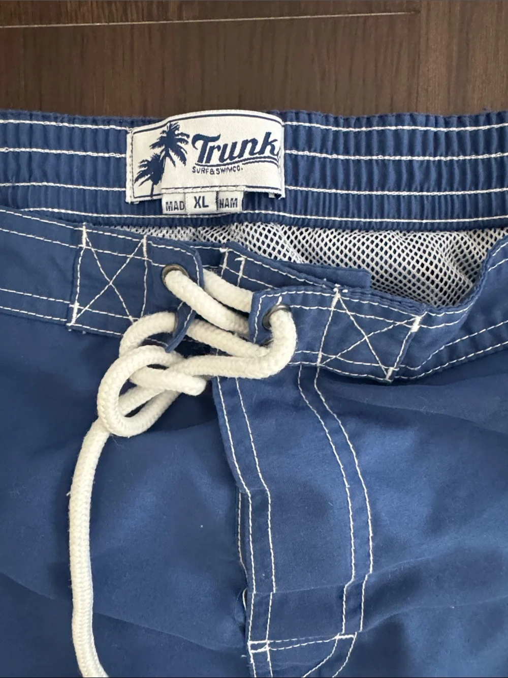 Trunk Men's Swim Board Shorts with White Drawstring
